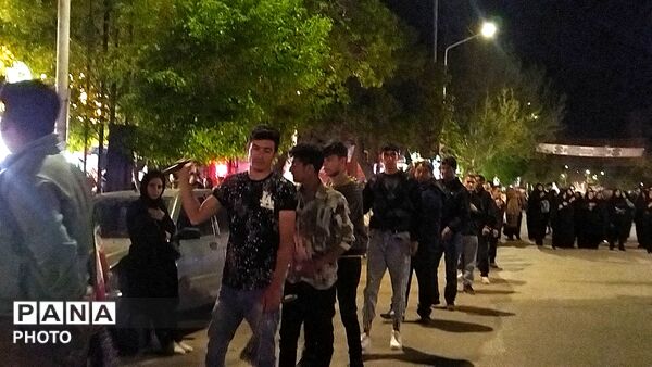 هیئت گلبو علیا در چهل و یکمین شب از اجتماعات مردمی نیشابور 