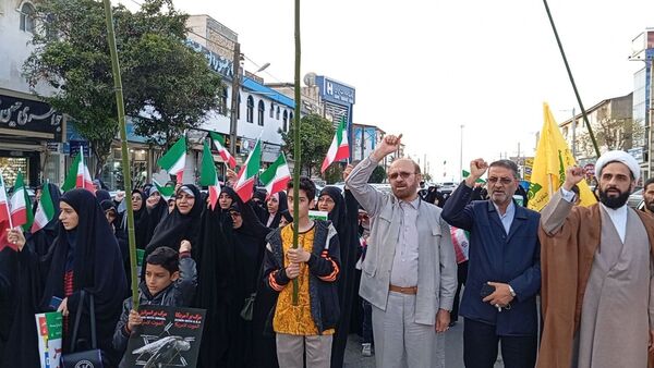 تجمع مردم شهرستان نور در حمایت از عملیات وعده صادق