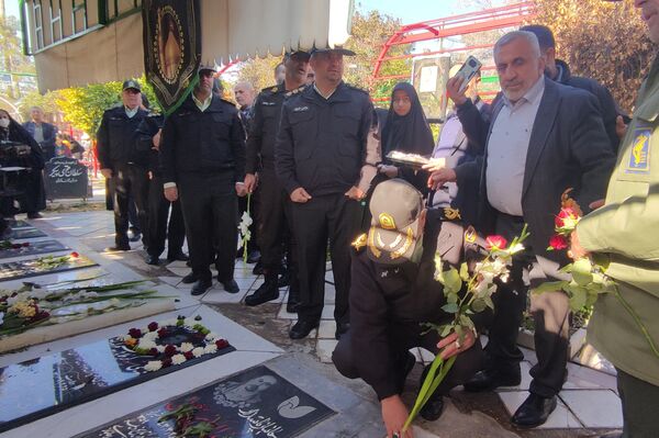 سومین سالگرد شهید علی‌اکبر رنجبر در گلزار شهدای شیراز