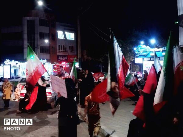 موکب شهدای بسیج در میدان فلک آزادی نیشابور