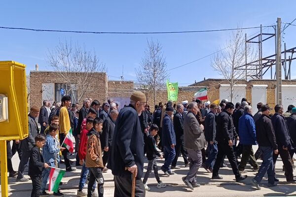 حضور پرشور مردم شهر تیتکانلو در راهپیمایی روز قدس 