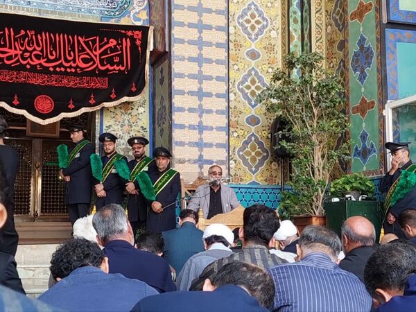 مراسم غبار روبی و زیارت ضریح مطهر سلطانعلی ابن امام محمد باقر (ع) در کربلای ایران 
