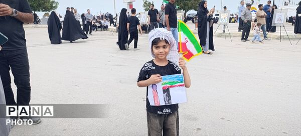 کانون پرورش فکری کودکان و نوجوانان بندرعباس در سوگ رهبر شهید