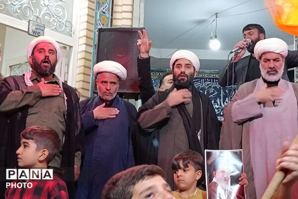 اجتماع مردم باقرآباد قرچک در سوگواری و انتقام جویی شهادت رهبر فرزانه ایران