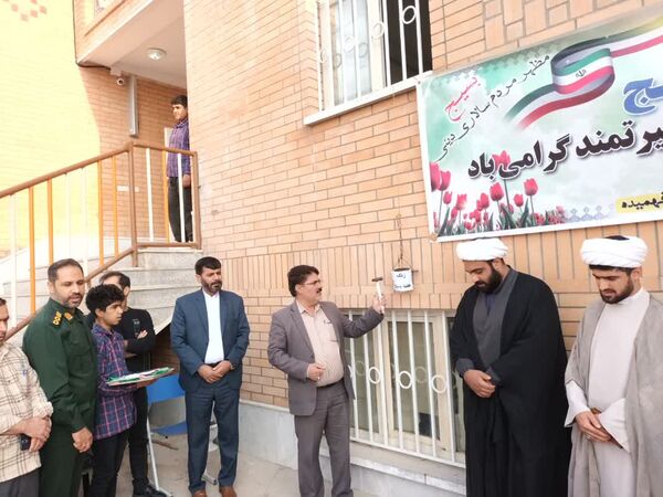 نواختن زنگ هفته بسیج در مدارس شهرستان بهبهان