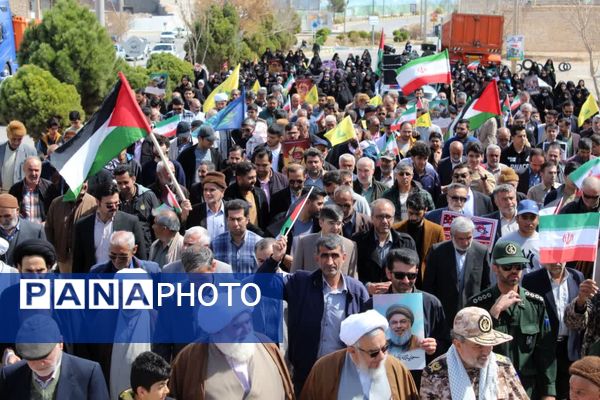 راهپیمایی روزجهانی قدس در شهر درق