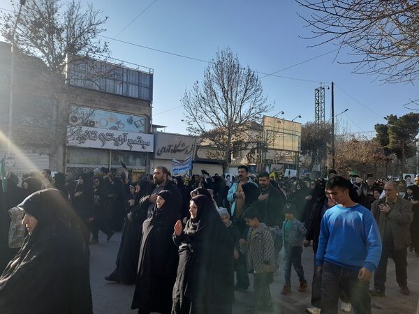 راهپیمایی و تشییع شهدای امنیت نیشابور