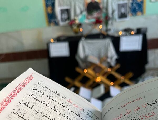 مراسم شهادت سیدحسن‌نصرالله در دبیرستان عشایری سیرجان 