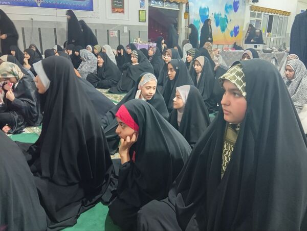 مراسم شهادت حضرت زینب کبری در جمع معتکفین مسجد فاطمیه نیشابور