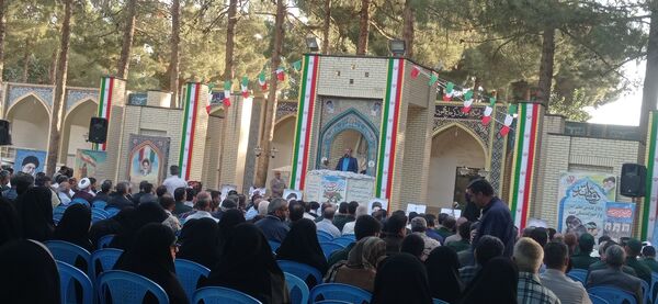 مراسم یادواره شهدای نیشابور درجوار آرامگاه فضل بن شاذان