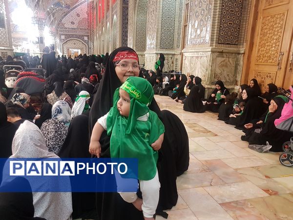 برگزاری بزرگترین اجتماع شیرخوارگان حسینی در حرم مطهر رضوی