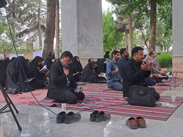 مراسم شهادت امام محمد باقر (ع) درکنار شهدای گمنام پارک وحدت آشخانه