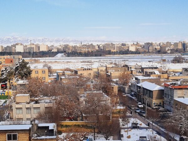 بارش برف شدید و سفید پوش شدن شهر زیبای مشهد 
