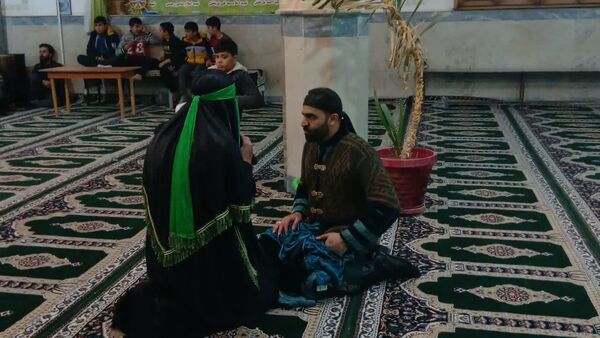 مراسم تعزیه خوانی شهادت حضرت عباس(ع) توسط ذاکرین دهستان شوراب صغیر