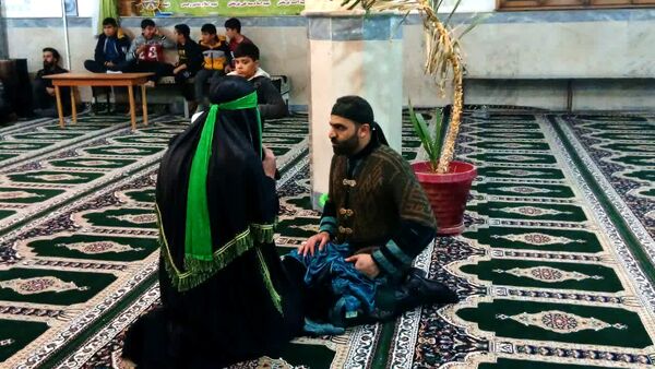 مراسم تعزیه خوانی شهادت حضرت عباس(ع) توسط ذاکرین دهستان شوراب صغیر