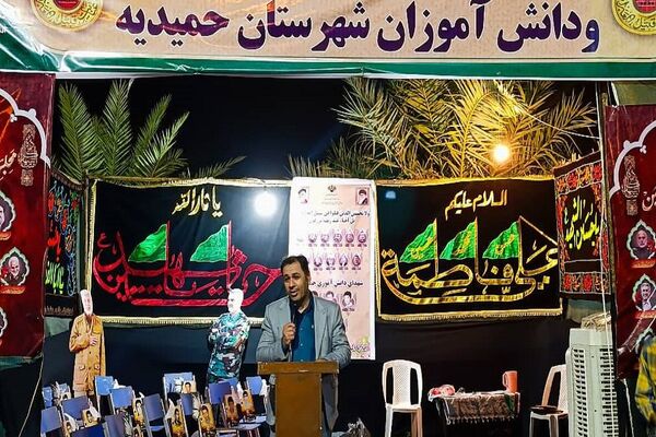حضور معاون وزیر آموزش‌وپرورش در موکب  اربعینی انصار الحسین فرهنگیان و دانش آموزان حمیدیه