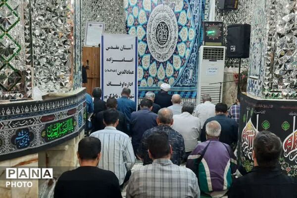 تجدید میثاق خبرنگاران پانا در کنار مزار فرزند امام رضا (ع)