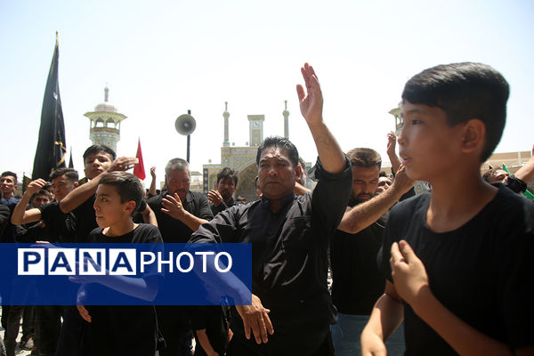 عزاداری تاسوعای حسینی(ع) در حرم حضرت معصومه(س)