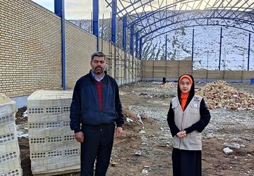 پیشرفت ۴۵ درصدی سالن ورزشی شهر بار نیشابور