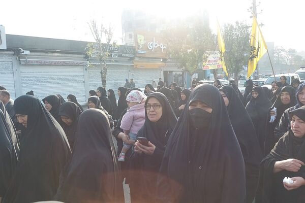 تشییع پیکر شهید مدافع حرم رضا مرادی در باقرشهر 