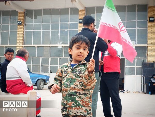 راهپیمایی آخرین جمعه ماه مبارک رمضان در شهرستان شهداد 