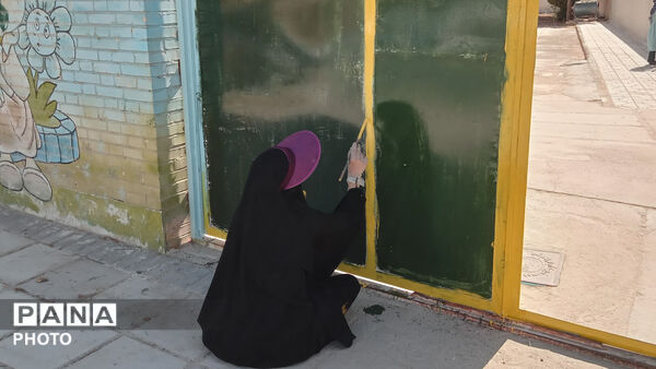 زمزمه‌ رنگ‌ها در حیاط مدرسه‌ی فاطمه‌الزهرا(س)  نیر