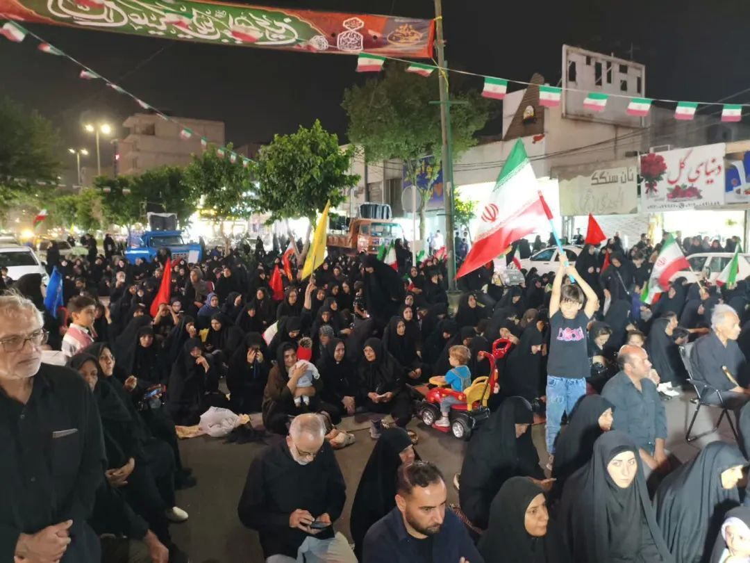 صد و چهاردهم تجمع اقتدار در فردیس با حال‌ و هوای محرم