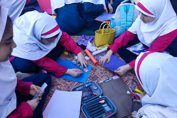 درس با طعم بازی؛ زنگ ریاضی در حیاط مدرسه صابران