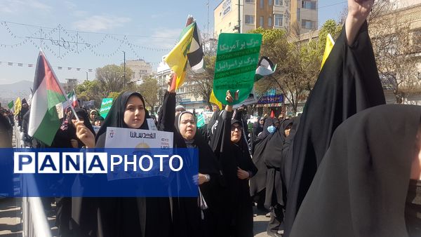 حضور پرشور و کوبنده مردم مشهد در راهپیمایی روز قدس