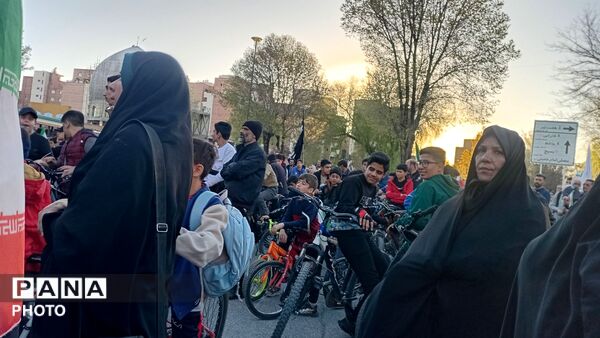 رزمایش دوچرخه سواری در شهرکرد