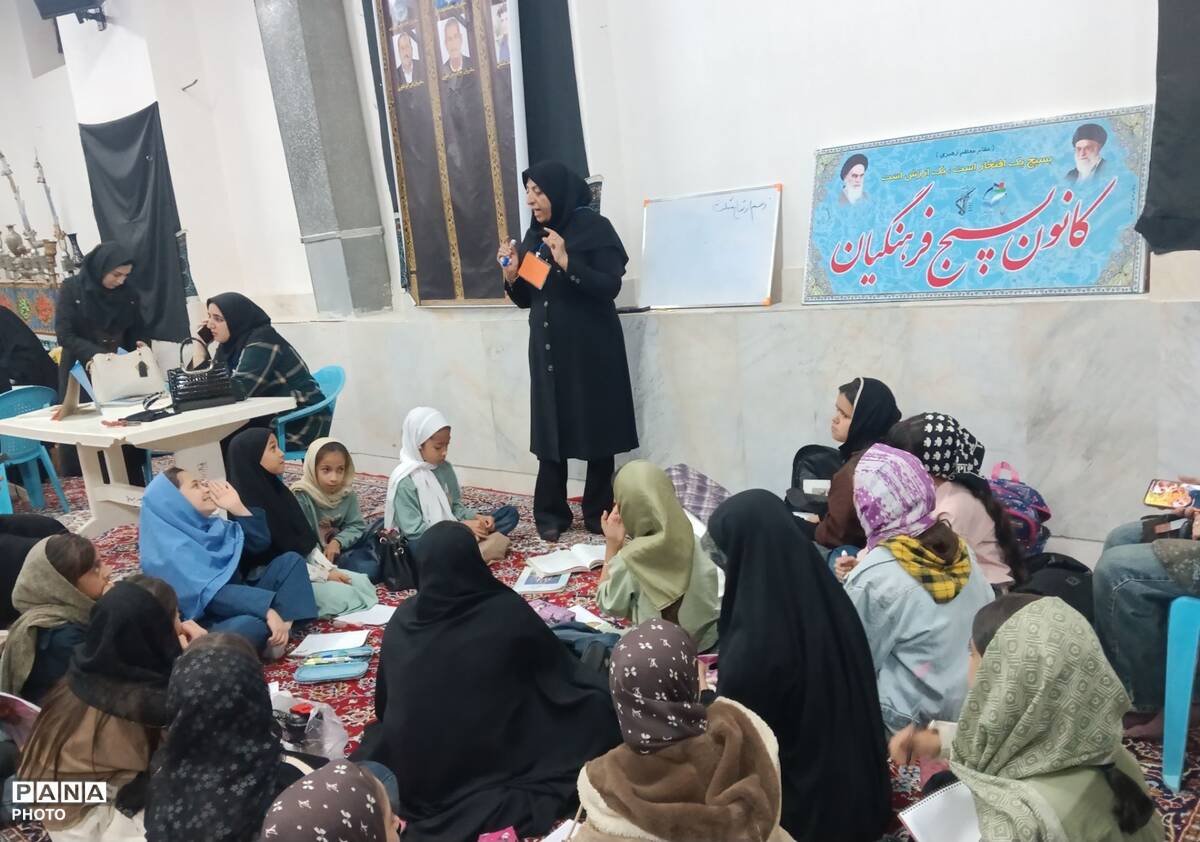 برپایی موکب آموزش در تکیه علی اصغری شهرستان خلیل آباد 