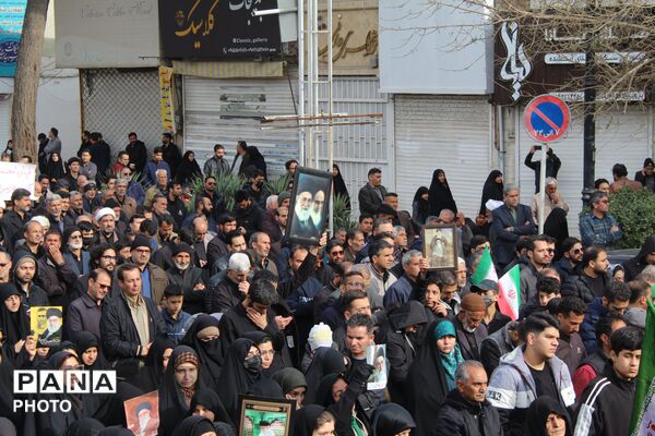 آیین سوگواری شهادت قائد امت در نیشابور 