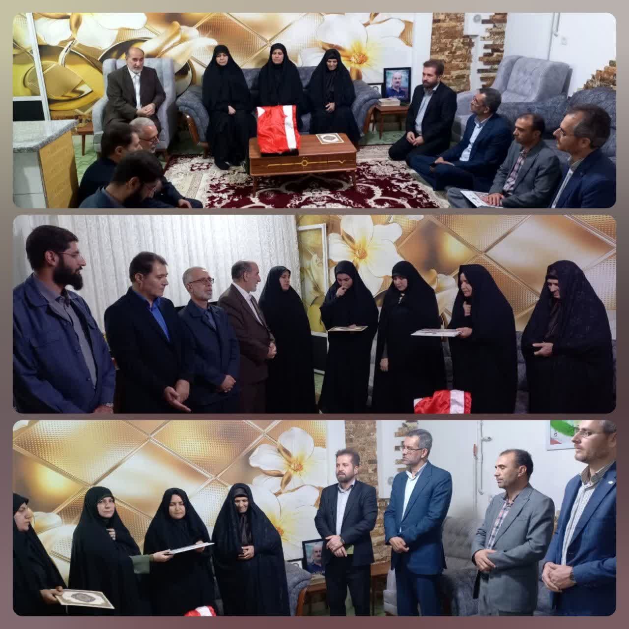تجلیل مدیرکل امور شاهد و ایثارگران وزارت آموزش و پرورش از خانواده شهید جنگ ۱۲ روزه در تویسرکان