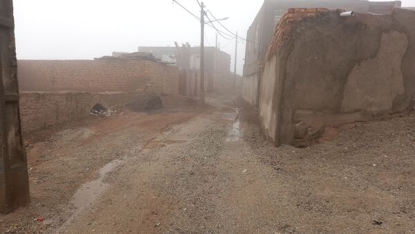 بارش اولین باران پاییزی در روستای بتو