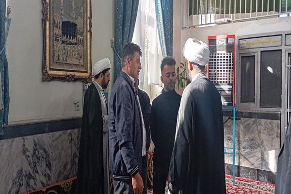 میز خدمت در مسجد جامع شهر بار نیشابور