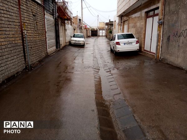 بارش باران بهاری در شهرستان نیشابور
