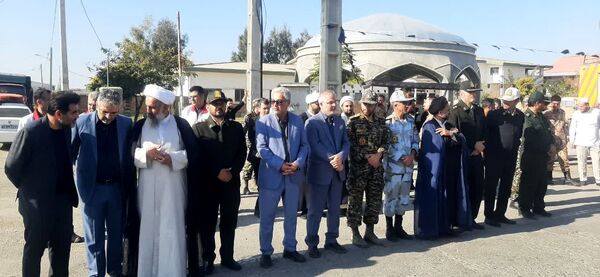 مراسم تشییع پیکر مطهر شهید گمنام در شهرستان بندرترکمن