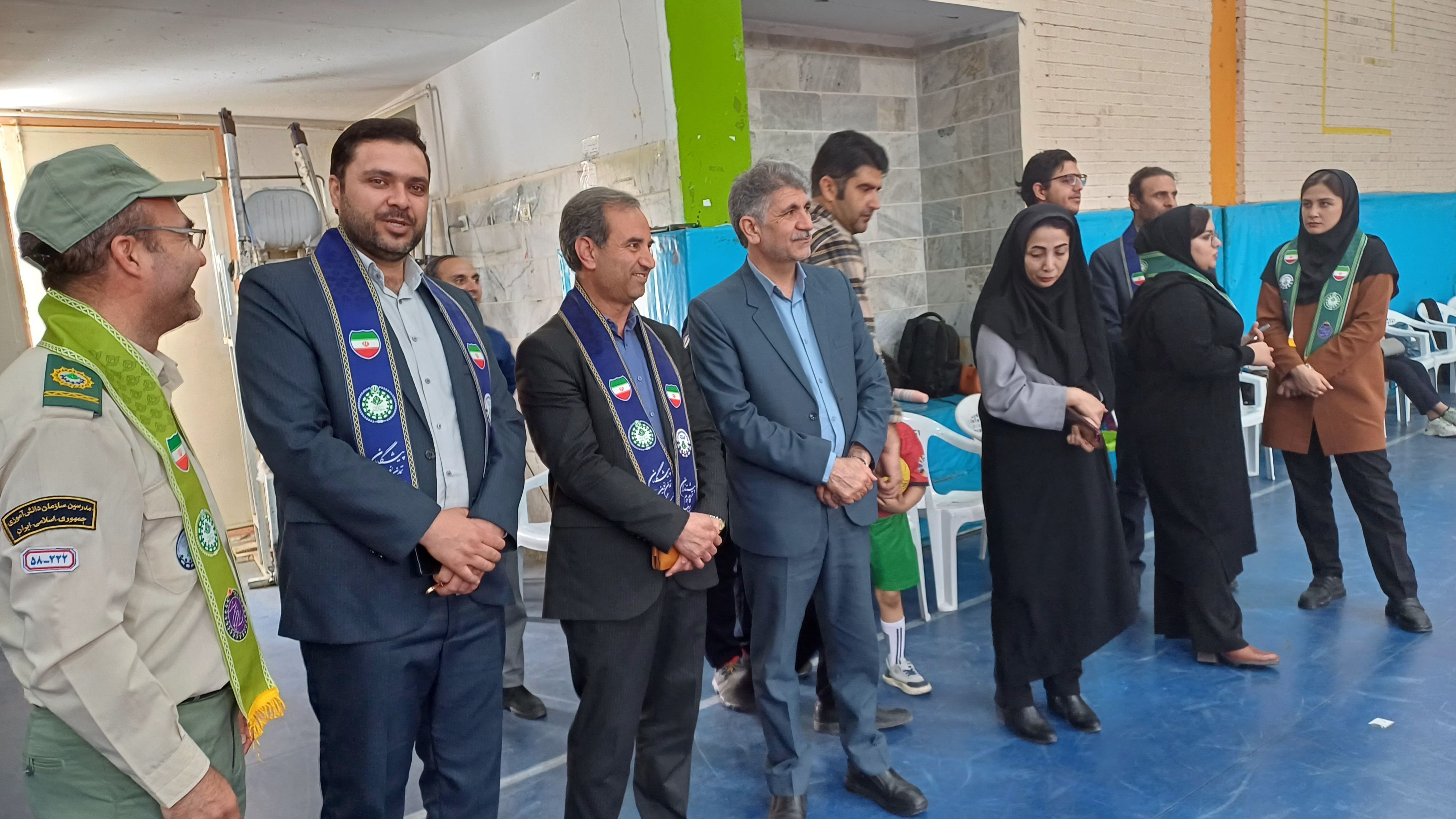افتتاحیه اردوی تمشک ویژه دختران در سالن ۱۳ آبان شهرستان شیروان