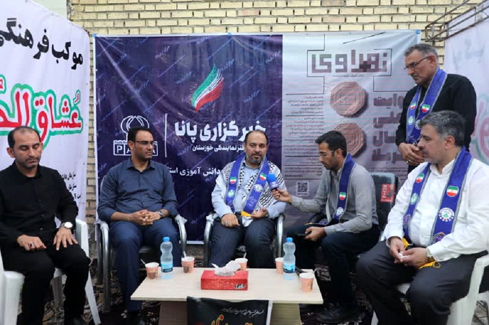 حضور معاون وزیر آموزش‌وپرورش در موکب  اربعینی انصار الحسین فرهنگیان و دانش آموزان حمیدیه