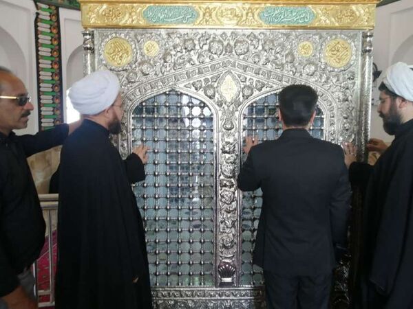 امامزاده سین حسن روستای میرآباد، میزبان مسئولان شهرستان خلیل‌آباد