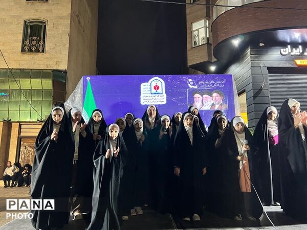 برپایی موکب آموزش و پرورش در پنجاه و نهمین شب اجتماعات مردمی 