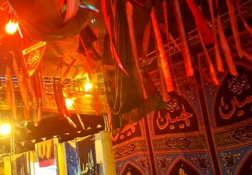 برگزاری شب تاسوعای حسینی در شهرستان لنده
