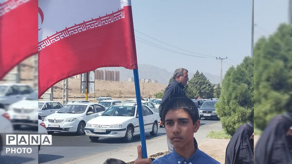 راهپیمایی دلدادگان و جاماندگان اربعین حسینی در شهرستان بیرجند