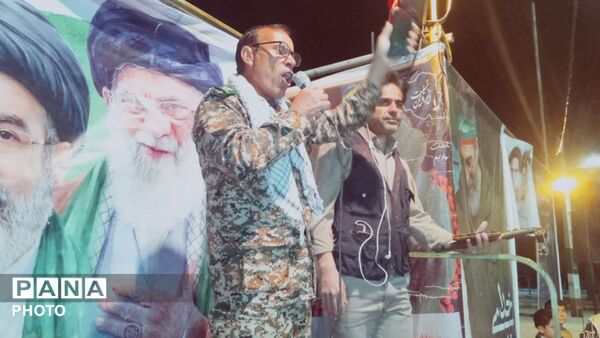 راهپیمایی مردم شهید پرور منطقه کوهنانی در شب سی و ششم