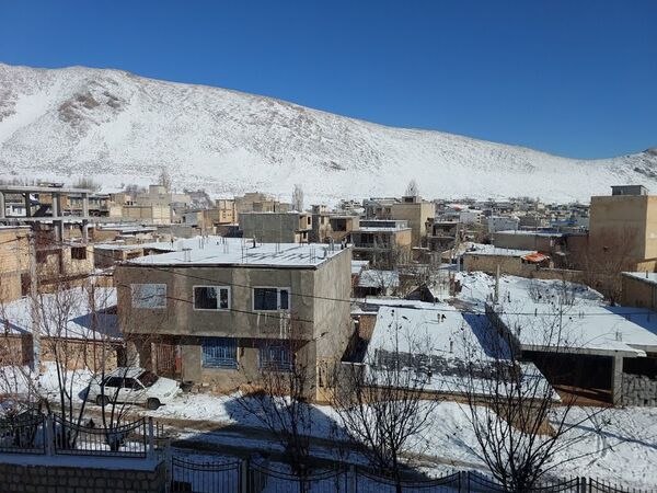اولین برف پاییزی در شهرستان کوهرنگ