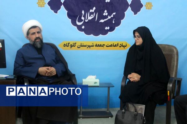 تجدید میثاق مدیر آموزش و پرورش گلوگاه با شهدا و دیدار با امام جمعه شهرستان 