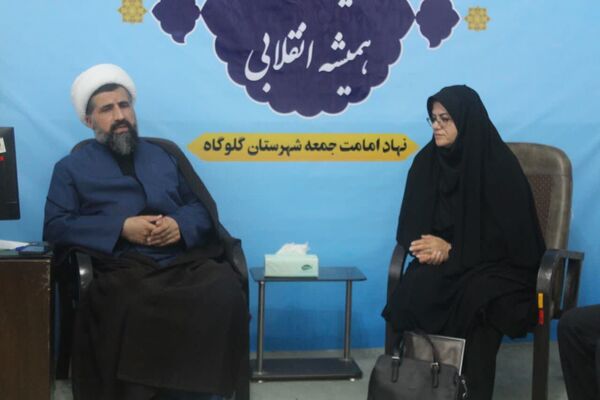 تجدید میثاق مدیر آموزش و پرورش گلوگاه با شهدا و دیدار با امام جمعه شهرستان 