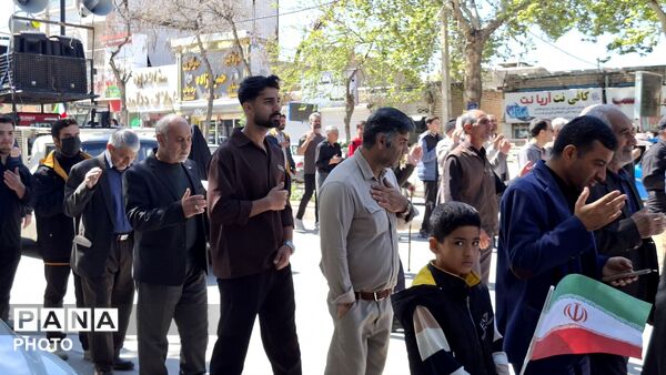 برگزاری مراسم عزاداری رهبر شهید در شهر آشخانه
