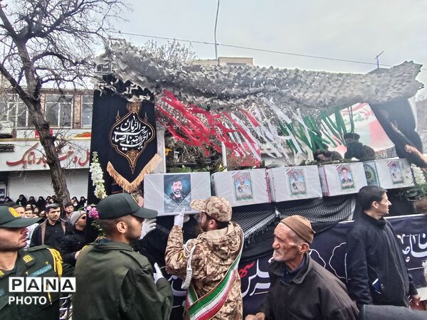 قاب پانا میزبان مراسم تشییع پیکر شهدا نیشابور 
