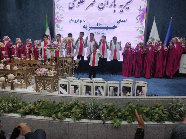 مراسم جشن ازدواج و اهدای ۱۱۰ جهیزیه به نوعروسان اصفهانی